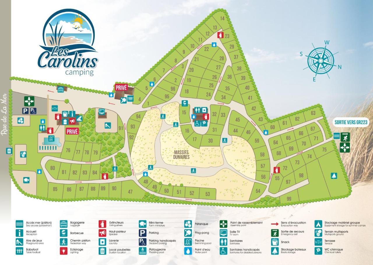 Saint-Lo-d'Ourville Camping Les Carolins מראה חיצוני תמונה